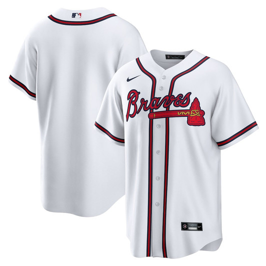 Atlanta Braves MLB Nike Home Replica Team Jersey – White