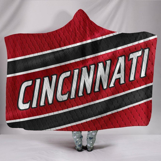 Cincinnati Reds Unofficial Baseball Jersey Hooded Blanket Adult Youth, Large Size 60x80 Inches, Hooded Blanket683 - BOBBY SHOP