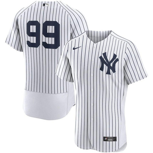 Mens New York Yankees Aaron Judge Nike Replica Replica White Home  Player Jersey