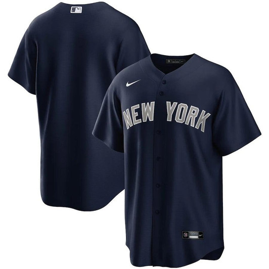 Mens New York Yankees Nike Replica Replica Navy Alternate Replica Team Jersey
