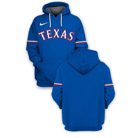 Texas Rangers Mlb Baseball Team Logo 3D Blue Jersey Style Gift For Rangers Fans Hoodie - MLB