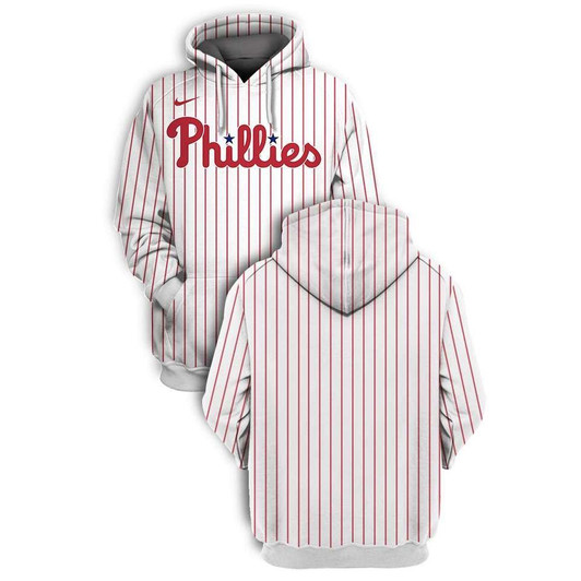 Philadelphia Phillies Mlb Baseball Team Logo 3D White Jersey Gift For Phillies Fans Hoodie - MLB