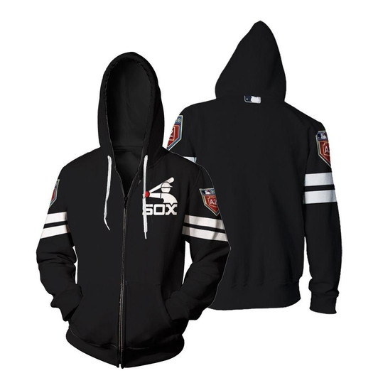 Chicago White Sox Spring Training Team Black 2019 Jersey Inspired Style Zip Hoodie - MLB