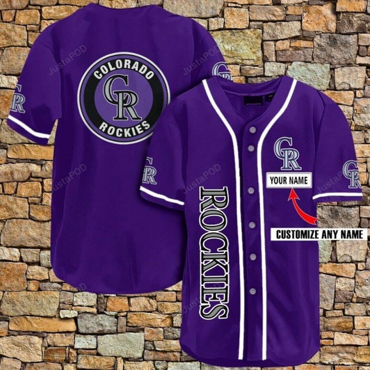 Personalized Custom Name Colorado Rockies All Over Print Baseball Jersey For Fans