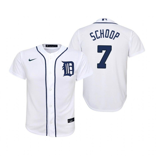 Detroit Tigers #7 Jonathan Schoop Collection 2020 Alternate White Jersey Gift For Tigers Fans