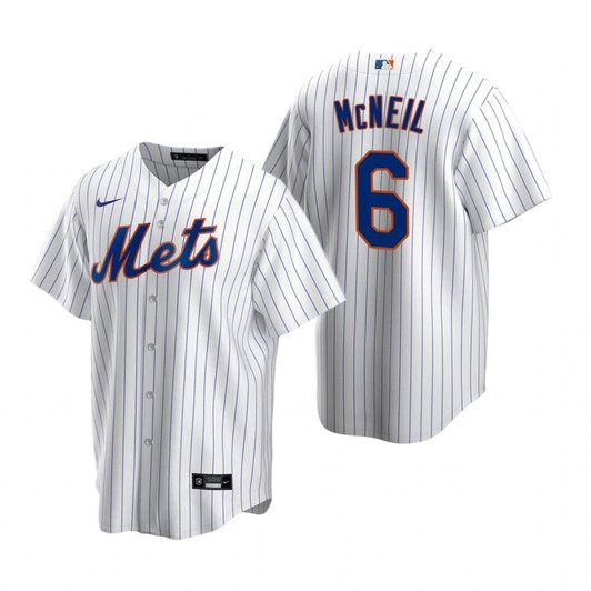 Mens New York Mets #6 Jeff Mcneil 2020 Home White Jersey Gift For Mets And Baseball Fans