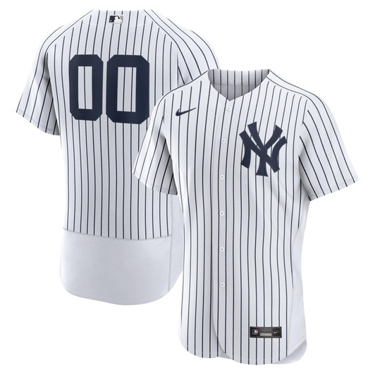 New York Yankees Nike Replica Replica Home  Custom Jersey - White