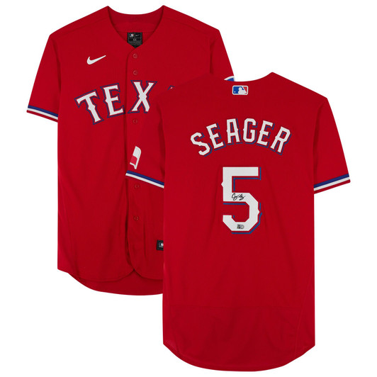 Corey Seager Texas Rangers Fanatics  Autographed Nike Replica Replica Replica  Jersey - Red