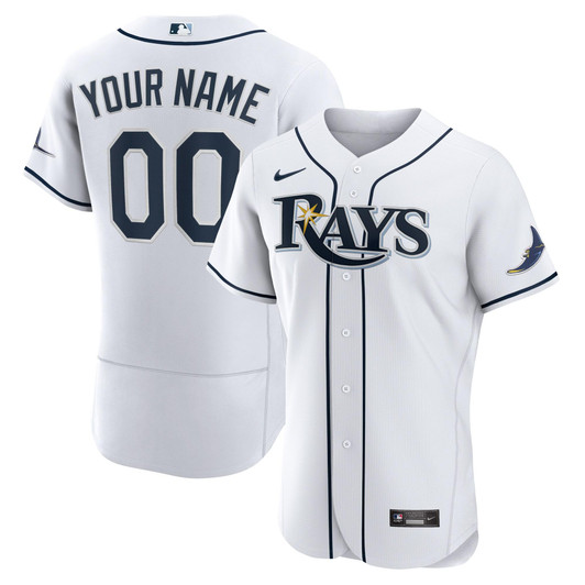 Tampa Bay Rays Nike Replica Replica Home  Custom Jersey - White