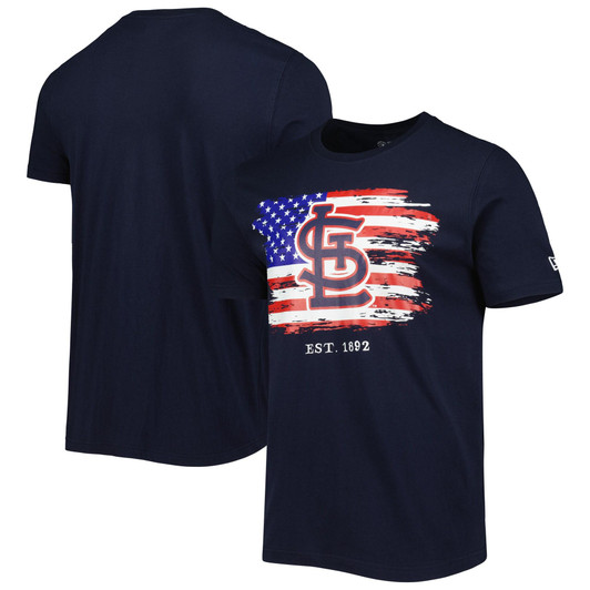 St. Louis Cardinals New Era 4th of July Jersey T-Shirt - Navy