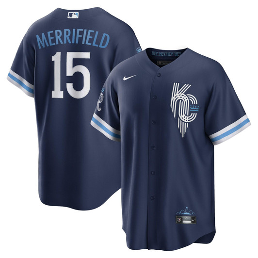 Whit Merrifield Kansas City Royals Nike Replica Replica 2022 City Connect Replica Player Jersey - Navy