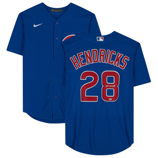 Kyle Hendricks Chicago Cubs Fanatics  Autographed Blue Nike Replica Replica Replica Jersey