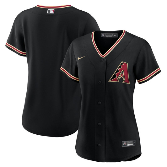 Arizona Diamondbacks Nike Replica Replica Women's Alternate Replica Team Jersey - Black