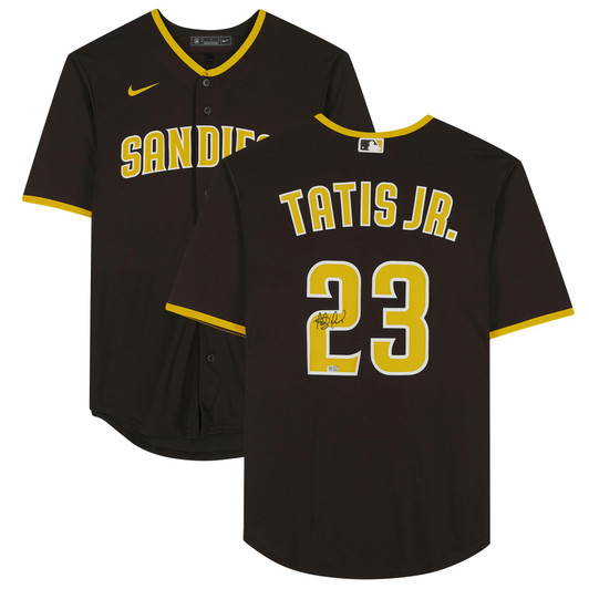 Fernando Tatis Jr. San Diego Padres Fanatics  Autographed Brown Nike Replica Jersey