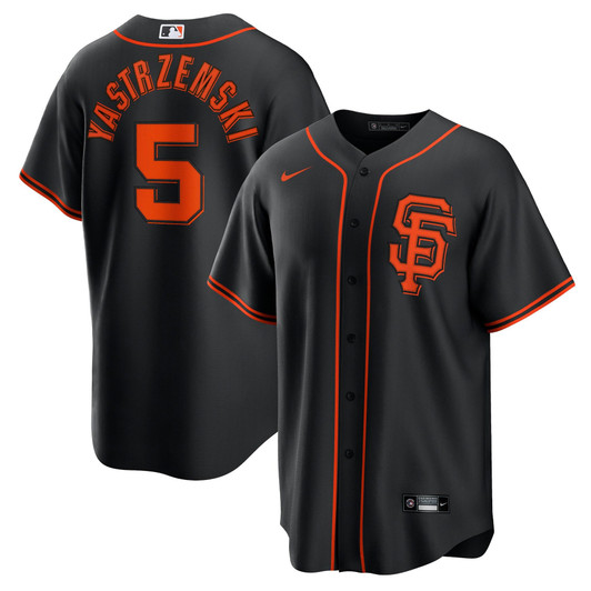 Mike Yastrzemski San Francisco Giants Nike Replica Replica Alternate Replica Player Name Jersey - Black
