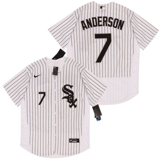 Chicago White Sox Tim Anderson #7 2020 Mlb White Jersey