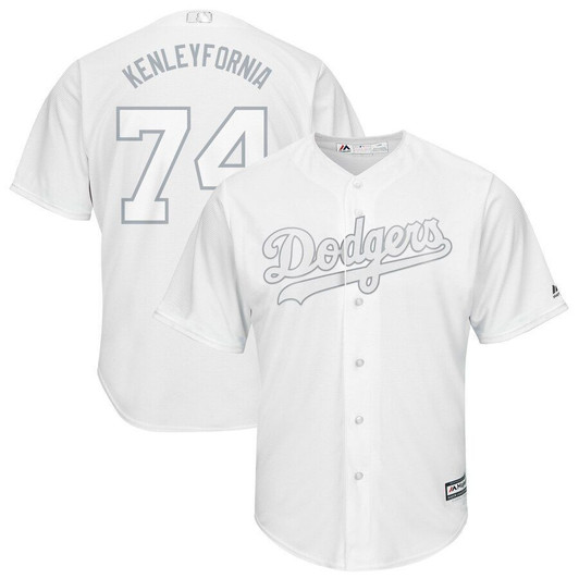 Kenley Jansen Kenleyfornia Los Angeles Dodgers Majestic 2021 Players Weekend Replica Player Jersey Jersey White 2021