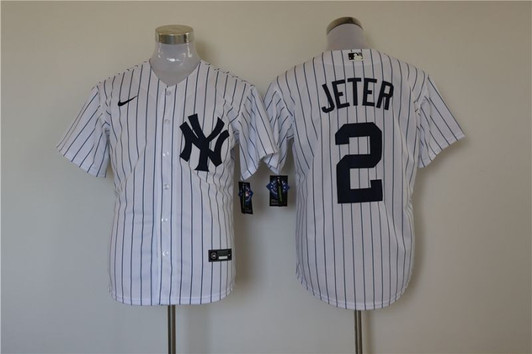 New York Yankees Derek Jeter #2 2020 Mlb White Jersey
