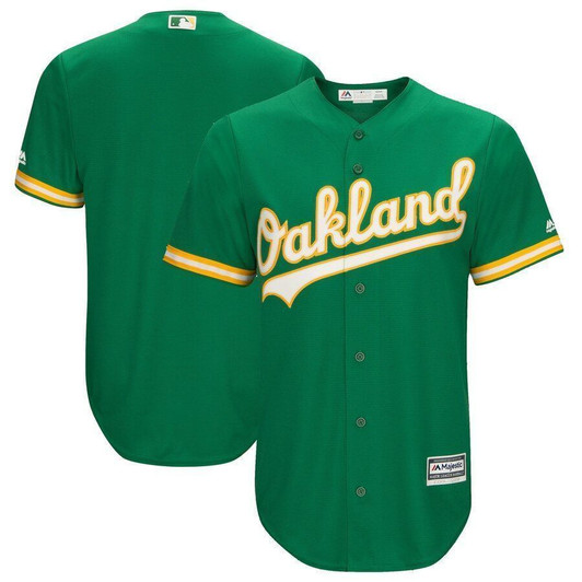 Oakland Athletics Majestic Cool Base Team Jersey Kelly Green 2021