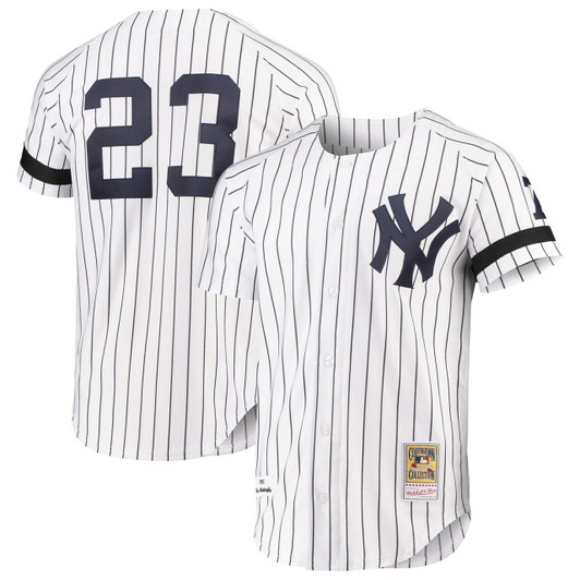 Don Mattingly New York Yankees Mitchell & Ness Cooperstown Collection Baseball Jersey Mlb - White Baseball Jersey356