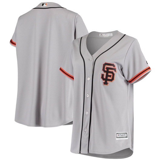 WomenS Majestic Gray San Francisco Giants Away Cool Base Jersey