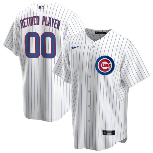 MenS Chicago Cubs White Home Pick-A-Player Retired Roster Baseball Jersey Mlb Baseball Jersey756