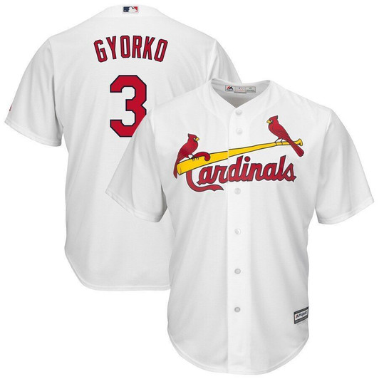Jedd Gyorko St. Louis Cardinals Majestic Home Cool Base Replica Player Jersey Jersey White 2021