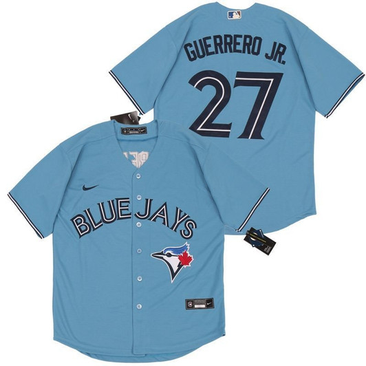 Toronto Blue Jays Vladimir Guerrero Jr. 27 2021 Mlb Blue Jersey Jersey 1