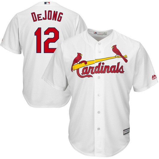Paul Dejong St. Louis Cardinals Majestic Home Cool Base Player Jersey Jersey White 2021