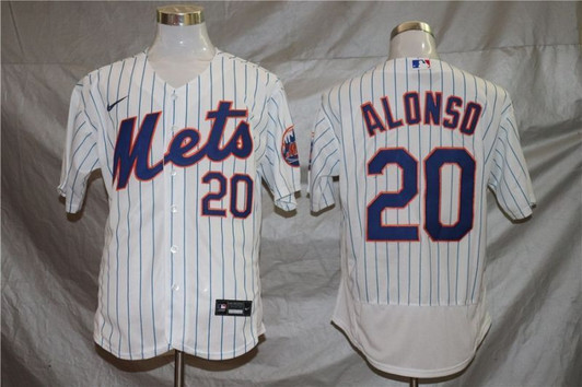 New York Mets Pete Alonso #20 2020 Mlb White Jersey