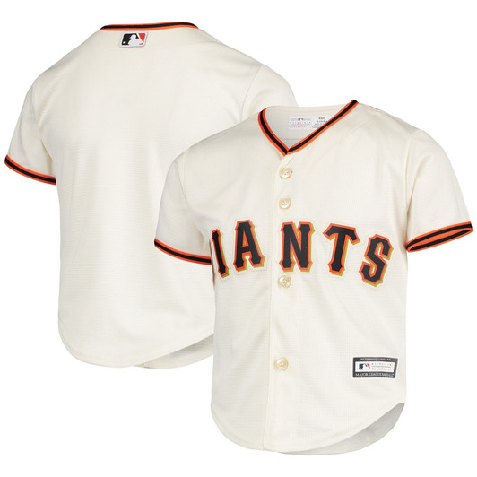 Majestic Cream San Francisco Giants Home Official Team Cool Base Jersey