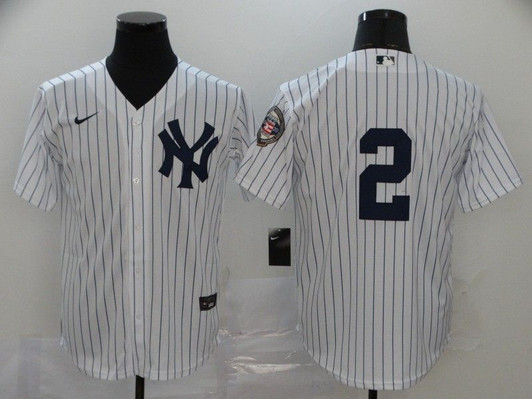 New York Yankees Derek Jeter #2 2020 Mlb White Jersey