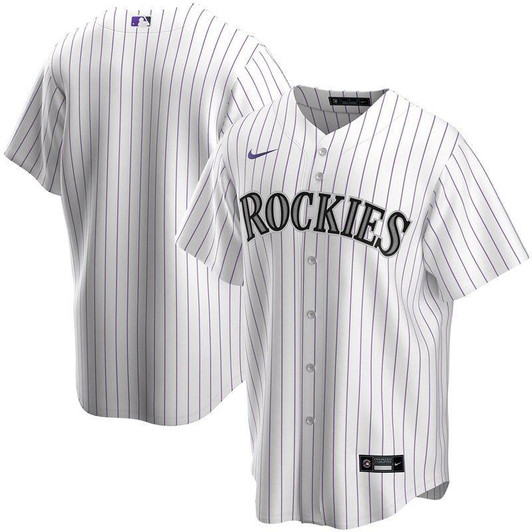 Colorado Rockies 2020 MLB Personalized Custom White Stripe Lines Custom Jersey