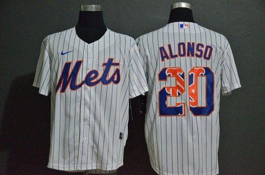 New York Mets Pete Alonso 20 2020 MLB White Jersey