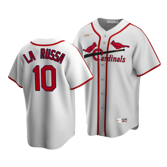 Men'S St. Louis Cardinals Tony La Russa #10 Cooperstown Collection White Home Jersey