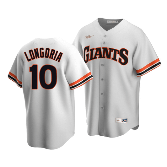 Men'S San Francisco Giants Evan Longoria #10 Cooperstown Collection White Home Jersey