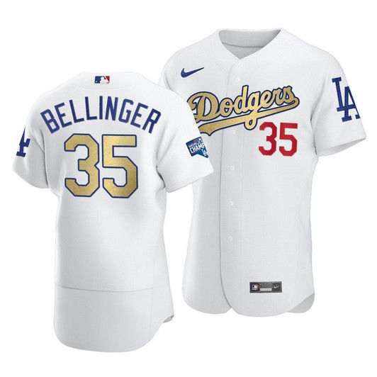 Los Angeles Dodgers Cody Bellinger #35 2021 Gold Program Jersey Men