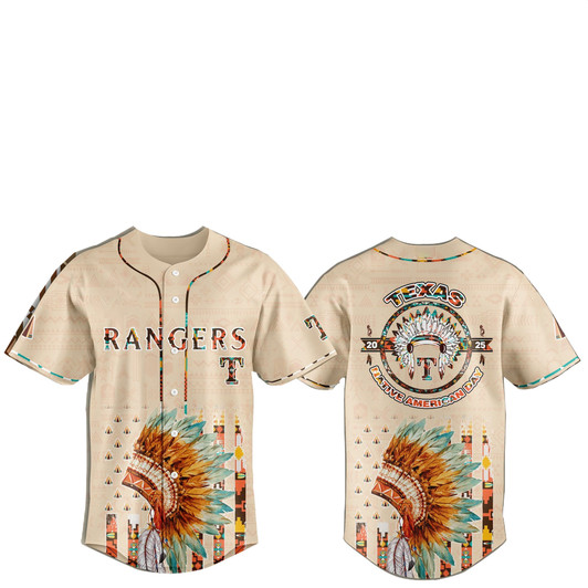 Texas Rangers Special Native American Day Jersey 2025