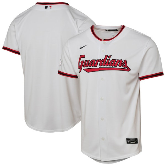 Youth Cleveland Guardians  Nike White Home Stadium Jersey