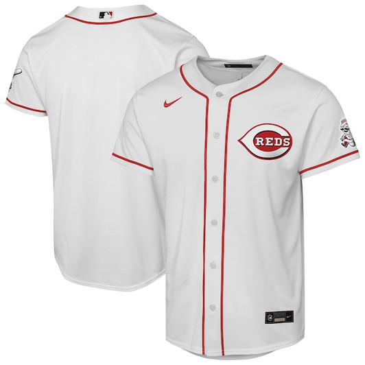 Youth Cincinnati Reds  Nike White Home Stadium Jersey