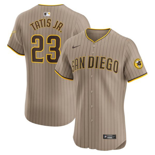 Men's San Diego Padres Fernando Tatis Jr. Nike Sand Alternate Elite Player Jersey