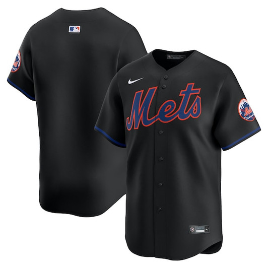 Men's New York Mets Nike Black Alternate Limited Jersey