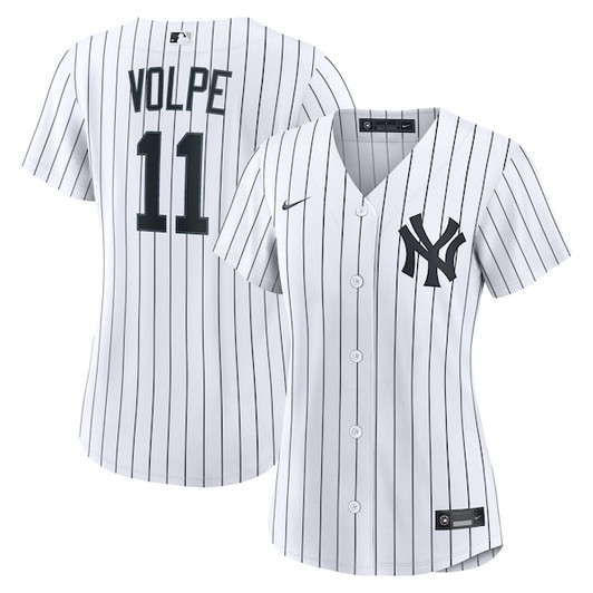 Women's New York Yankees Anthony Volpe Nike White Home Replica Jersey