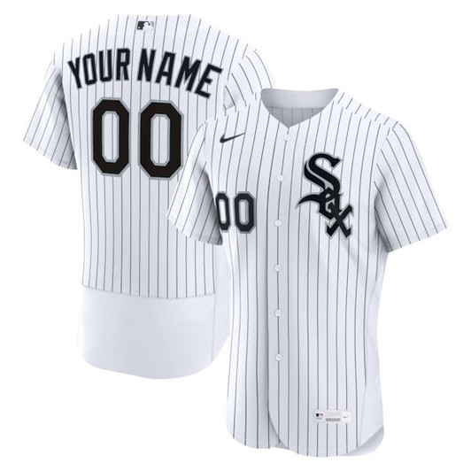 Men's Chicago White Sox Nike White Home  Custom Jersey