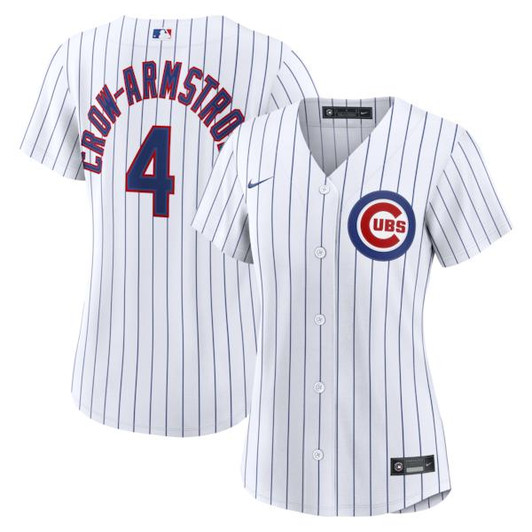 Women's Chicago Cubs Pete Crow-Armstrong Nike White Home Replica Jersey