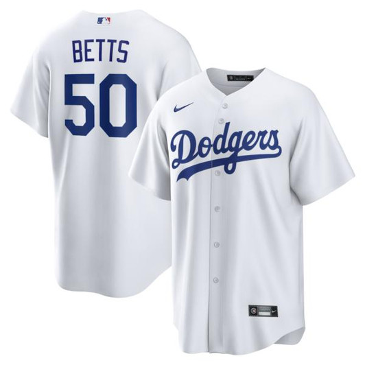 Men's Los Angeles Dodgers Mookie Betts Nike White Home Replica Jersey