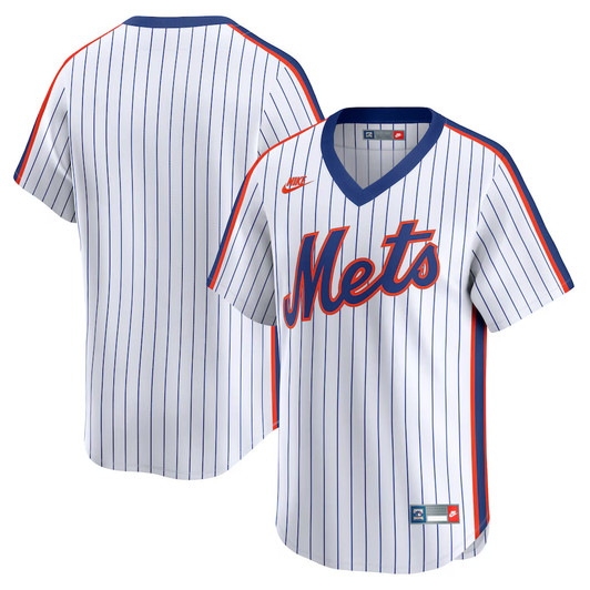 New York Mets MLB Nike Cooperstown Collection Limited Jersey – White