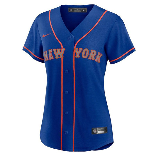 Womens New York Mets Nike Replica Replica Royal Alternate Replica Team Wordmark Jersey
