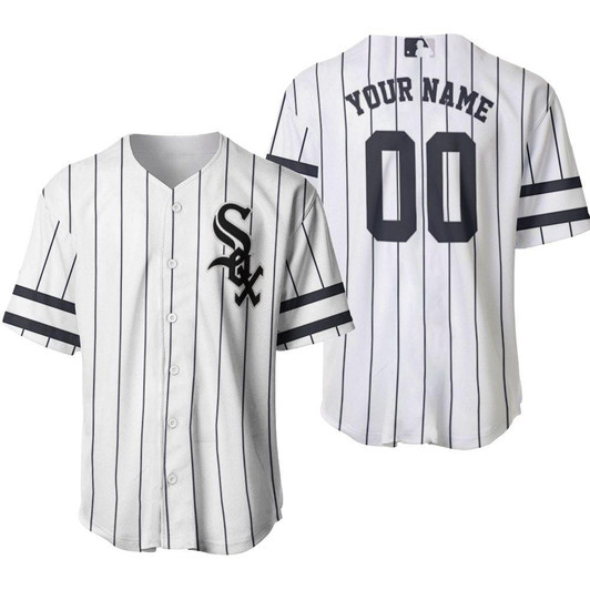 Chicago White Sox Personalized Custom White Black 2019 Jersey Inspired Style Baseball Jersey - MLB
