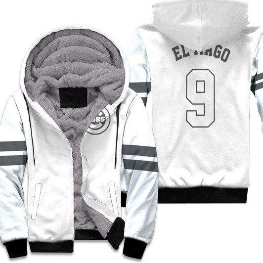 Javier Baez El Mago Chicago Cubs Player White 2019 Jersey Inspired Style Fleece Hoodie - MLB